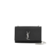 Saint Laurent Large Kate Chain Bag In Black Textured Leather