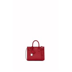 Saint Laurent Classic Sac De Jour Nano In Embossed Crocodile Shi