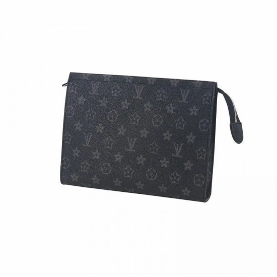 Louis Vuitton Monogram Clutches Black