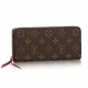 Louis Vuitton Monogram Canvas Clemence Wallet M60742 Fuchsia