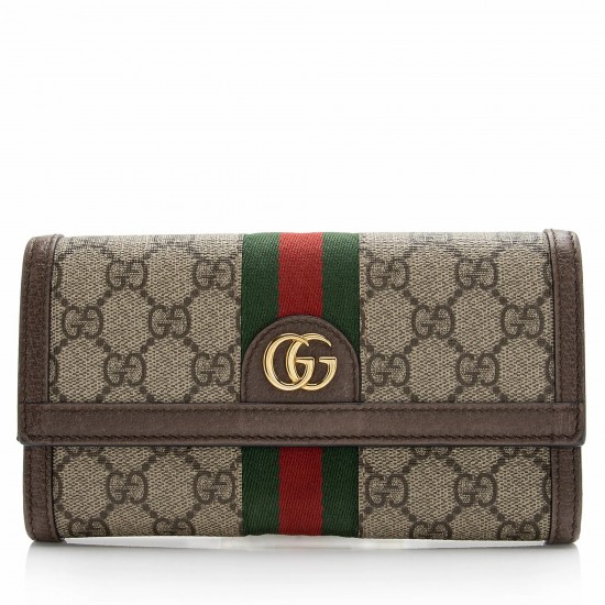 Gucci GG Supreme Ophidia Continental Wallet (SHF-23546)