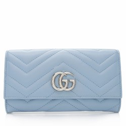 Gucci Matelasse Leather GG Marmont Continental Wallet (SHF-TBdtm3)