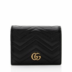 Gucci Matelasse GG Marmont Card Case Wallet (SHF-61rHie)