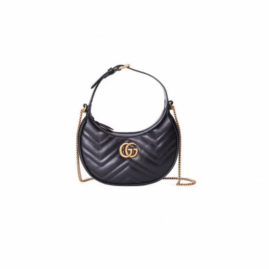 GG Marmont half-moon-shaped mini bag