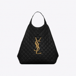 SAINT LAURENT ICARE Maxi Shopping Bag In Quilted Lambskin