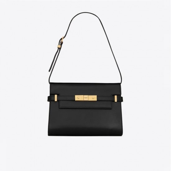 SAINT LAURENT MANHATTAN SMALL SHOULDER BAG IN BOX SAINT LAURENT LEATHER