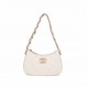 Chanel 19 Hobo Bag White Aged Calfskin Brushed Gold Hardware