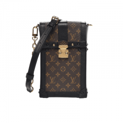 LOUIS VUITTON Monogram Pochette Trunk Verticale Black