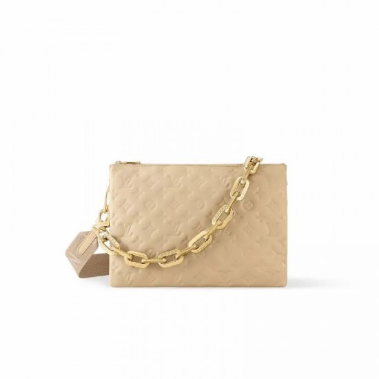 Louis Vuitton Coussin PM Monogram Embossed Camel