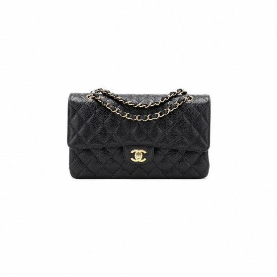 CHANEL Medium Classic Flap Handbag  Grained Calfskin & Gold Metal