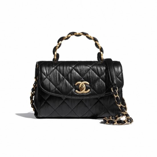 CHANEL Mini Flap Bag with Top Handle AS2477