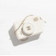 CHANEL CAMERA BAG Lambskin White