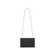 Saint Laurent Medium Kate Chain Bag In Black Textured Leather