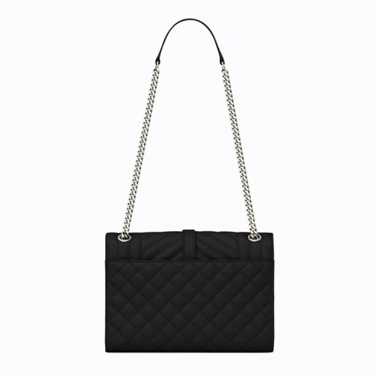 Saint Laurent Envelope Medium Bag In Mix Matelasse Grain De Poud