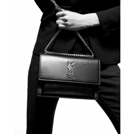 Saint Laurent Sunset Medium In Smooth Leather