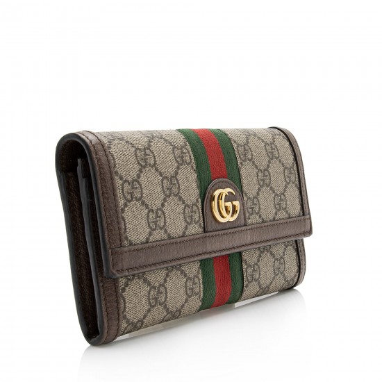 Gucci GG Supreme Ophidia Continental Wallet (SHF-23546)