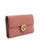 Gucci Leather Interlocking G Icon Continental Wallet (SHF-23213)