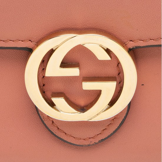 Gucci Leather Interlocking G Icon Continental Wallet (SHF-23213)