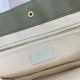 RIVE GAUCHE SMALL TOTE BAG IN LINEN AND LEATHER