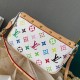 LOUIS VUITTON MONOGRAM MULTICOLOR POCHETTE ACCESSORIES WHITE