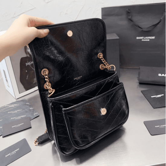 SAINT LAURENT NIKI BABY IN VINTAGE LEATHER