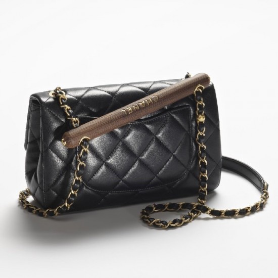 CHANEL SMALL FLAP BAG WITH TOP HANDLE