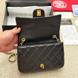 CHANEL SMALL FLAP BAG WITH TOP HANDLE