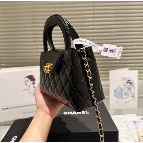 CHANEL MINI SHOPPING BAG BLACK