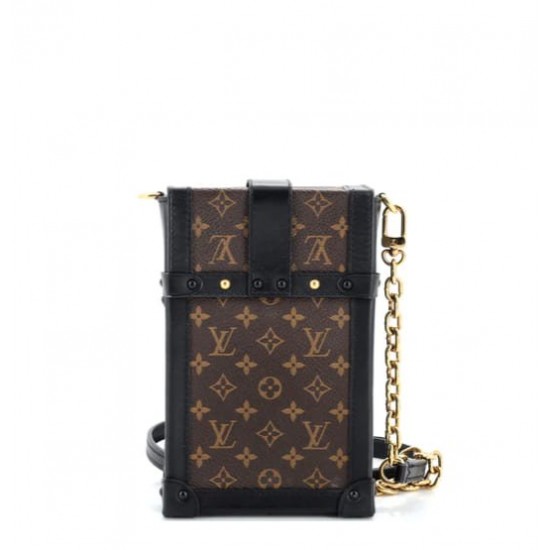 LOUIS VUITTON Monogram Pochette Trunk Verticale Black