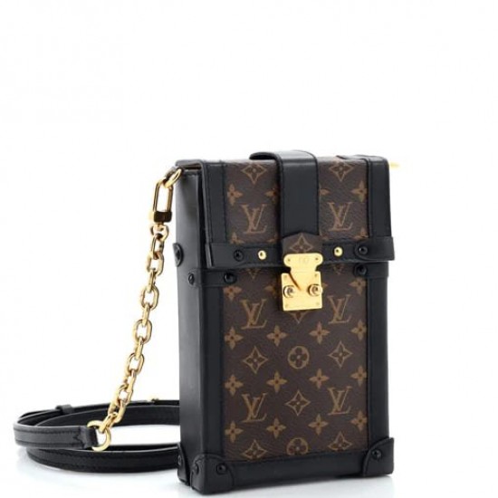 LOUIS VUITTON Monogram Pochette Trunk Verticale Black