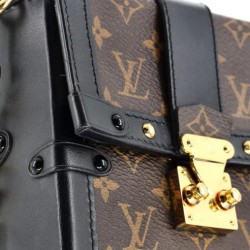 LOUIS VUITTON Monogram Pochette Trunk Verticale Black