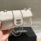 CHANEL Lambskin Mini Madison Flap White