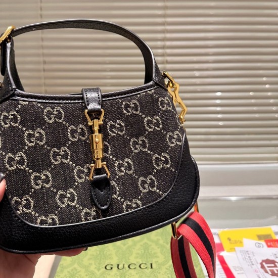 Gucci Jackie 1961 Cloth Crossbody Bag