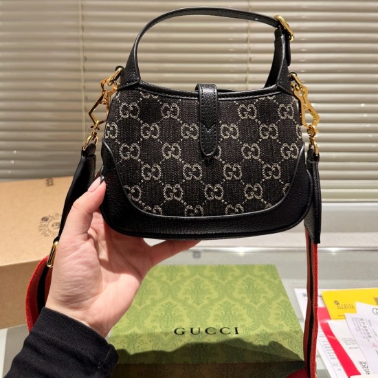 Gucci Jackie 1961 Cloth Crossbody Bag