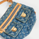 LOUIS VUITTON Monogram Denim Baggy PM Shoulder Bag