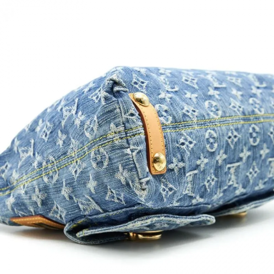 LOUIS VUITTON Monogram Denim Baggy PM Shoulder Bag