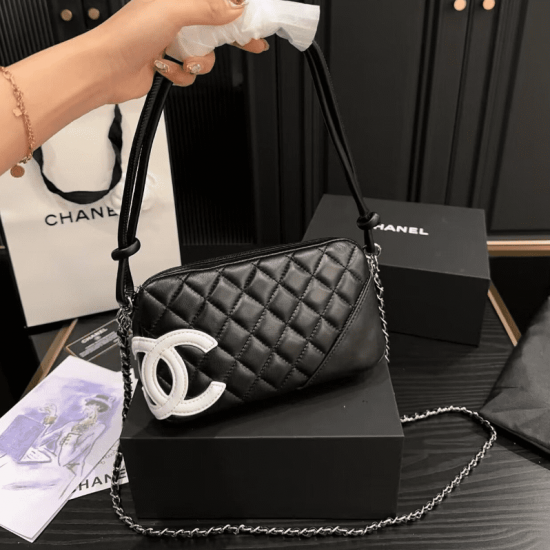 Chanel Cambon Leather Handbag