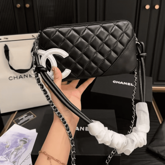 Chanel Cambon Leather Handbag