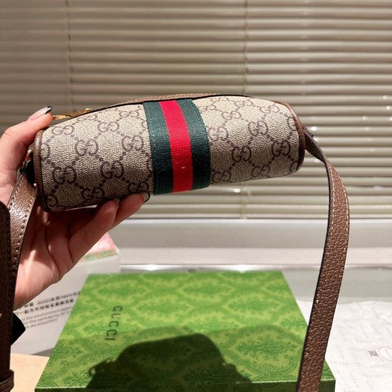 Gucci Ophidia Shoulder Bag GG Coated Canvas Mini