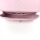 CHANEL Caviar Quilted Medium Double Flap Light Pink