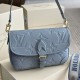 Louis Vuitton Blue Hour Monogram Giant Empreinte Leather Diane NM Bag