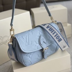 Louis Vuitton Blue Hour Monogram Giant Empreinte Leather Diane NM Bag