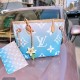 Louis Vuitton Neverfull Gradient Pastel MM Blue