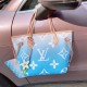 Louis Vuitton Neverfull Gradient Pastel MM Blue