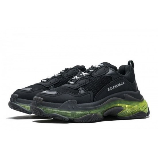 Balenciaga Triple S Clear Sole "Black Green"