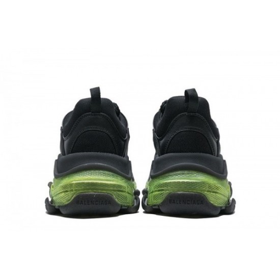 Balenciaga Triple S Clear Sole "Black Green"