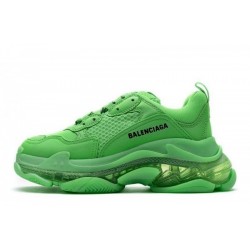 Balenciaga Triple S Clear Sole "Fluo Green"