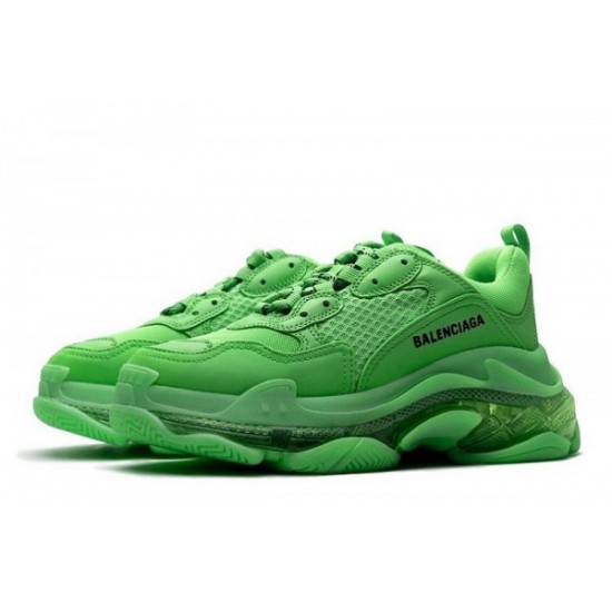 Balenciaga Triple S Clear Sole "Fluo Green"