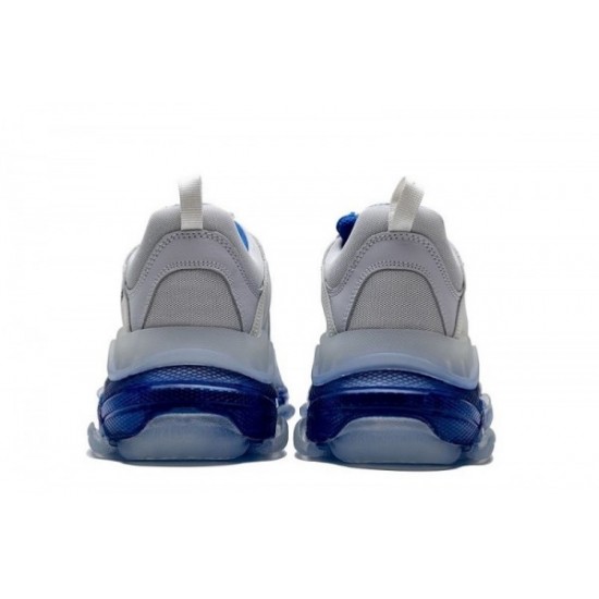 Balenciaga Triple S Clear Sole "White Blue"