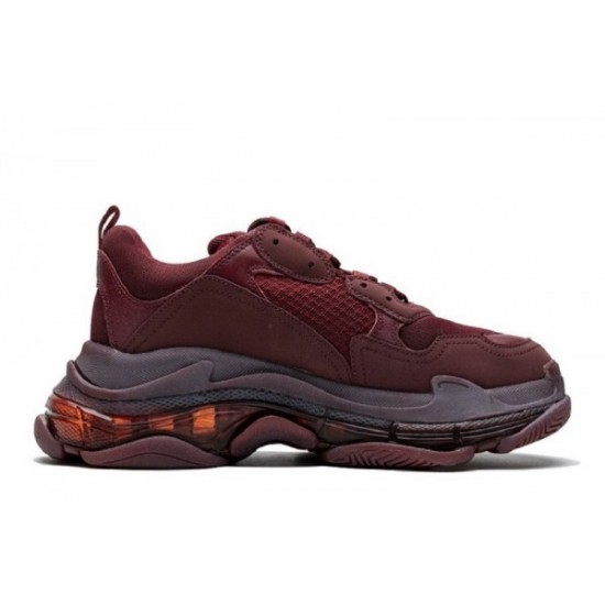 Balenciaga Triple S Clear Sole "Red Wine"